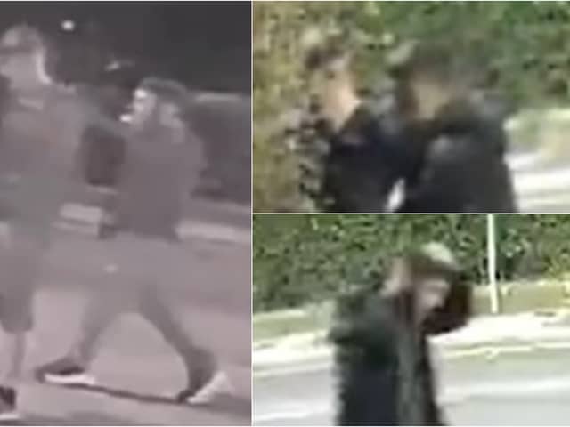 Officers want to speak to these two men after a car was stolen from a property in Blackpool (Credit: Lancashire Police)