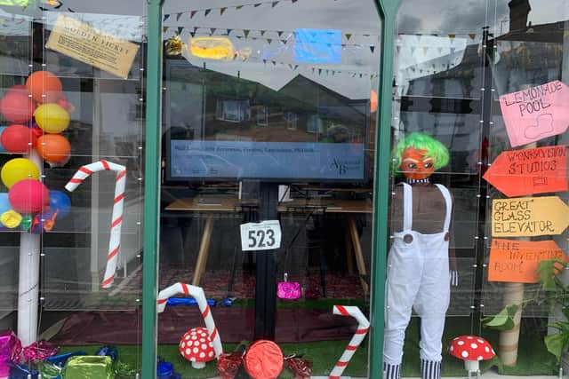 An Oompa Lumpa scarecrow