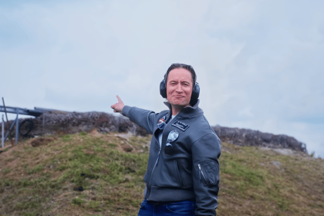 Flo Taitsch prepares for the trials to go through their paces in the test bunker.