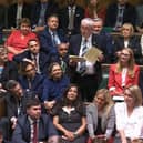 Sir Lindsay Hoyle speaks to MPs as he accepts the role of Speaker, who is responsible for the Commons debates at the Palace of Westminster, London