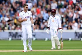England's James Anderson pictured on day one of the first Rothesay Men's Test match at Lord's Cricket Ground, London. Credit: PA Photo
