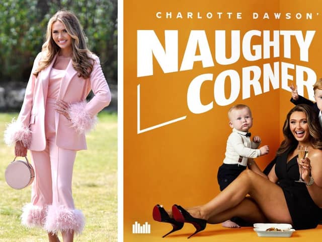 Charlotte Dawson has started a new podcast called 'Naughty Corner' which tells "outrageous tales of parenting fails". Credit: Getty and @charlottedawsy on Instagram