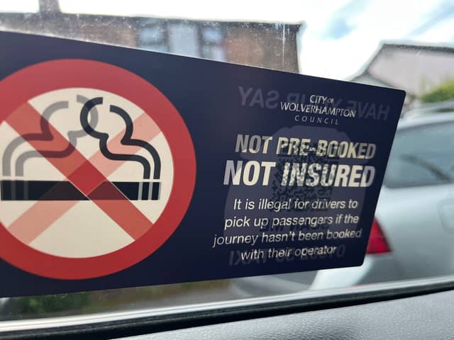 This Uber, collecting in Preston, was registered in Wolverhampton.
