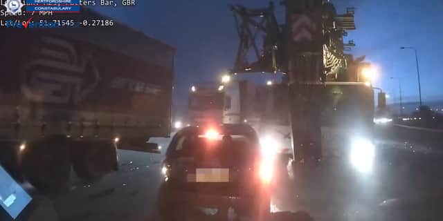 Drug driver causes 7-vehicle crash on motorway.