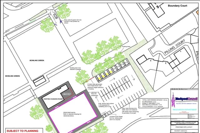 The layout of the proposed new facilities (image from Blackpool Council)