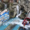 First opened in 1905 and still one of the Pleasure Beach's most iconic slow rides, the River Caves is a dark ride, visiting displays of "around the world". Photo by Freddo