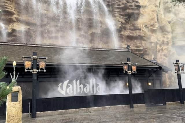 One of Blackpool Pleasure Beach's biggest rides, Valhalla is an iconic dark ride, a cross between an indoor rollercoaster, a  ghost train and a log flume, witj a Viking theme. The ride was opened with great fanfare in 2000 and remains one of the park's most popular rides