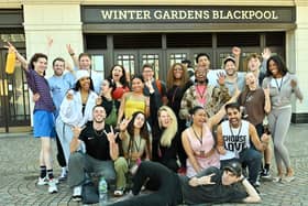 The cast of hit musical show, & Juliet, arrive for the opening night at Blackpool Winter Gardens