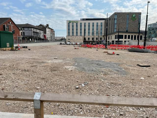 The site earmarked for use as a new car park