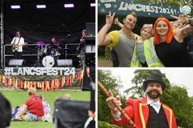 Lancs Fest 2024. Music and arts festival at Avenham and Miller Park, Preston.
