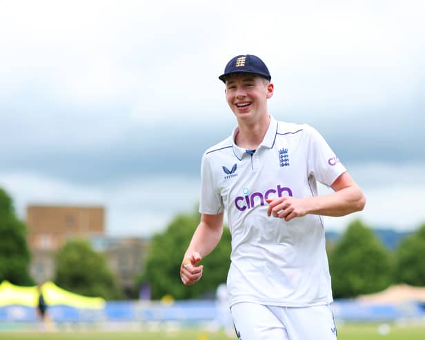 Rocky Flintoff has become Lancashire's youngest-ever player