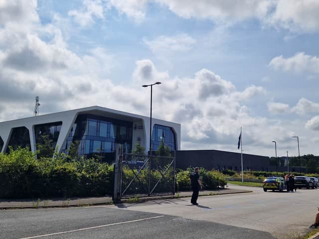 Blackpool Police Divisional Headquarters closed after member of the public walked in with an old military mortar shell