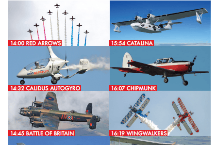 Saturday Blackpool Air Show Aircrafts