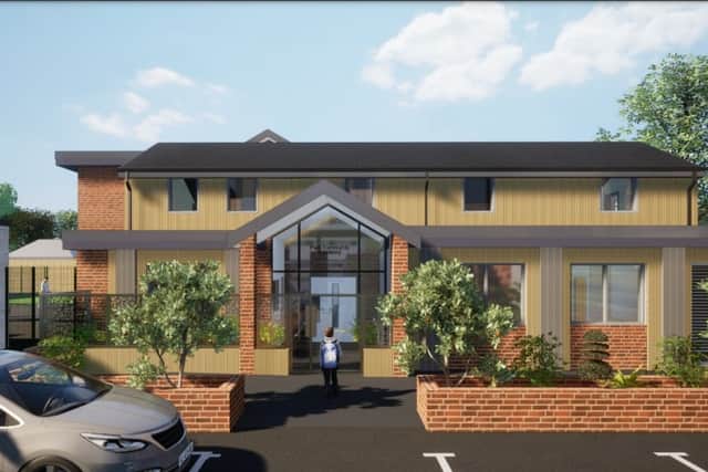 Artist's impression of the north entrance to the proposed extension at Park School (Cassidy and Ashton)