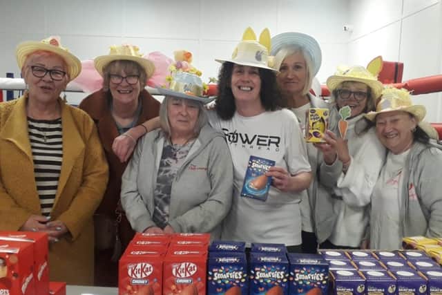Jane Couch (centre) with the Chill Lounge girls, who will be staging a sponsored sleep-over on Fleetwood beach