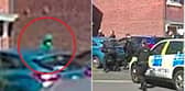 ITV News has obtained doorbell camera footage of a masked figure outside a house raided by police shortly before a deadly mass knife attack in Southport where two children died.