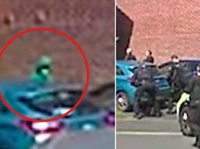 ITV News has obtained doorbell camera footage of a masked figure outside a house raided by police shortly before a deadly mass knife attack in Southport where two children died.