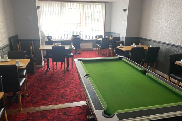 Dining Room of the Langroyd Hotel in Blackpool