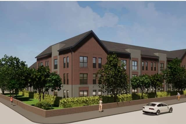 Artist's impression of the proposed sheltered housing (credit Cassidy and Ashton)