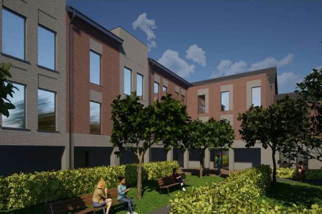 Artist's impression of proposed sheltered housing (credit Cassidy and Ashton)