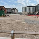 The land next to the Holiday Inn