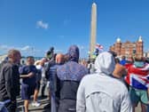 Protesters descend on Blackpool Prom and close to Blackpool Town Hall after Southport murders