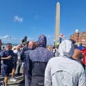Protesters descend on Blackpool Prom and close to Blackpool Town Hall after Southport murders