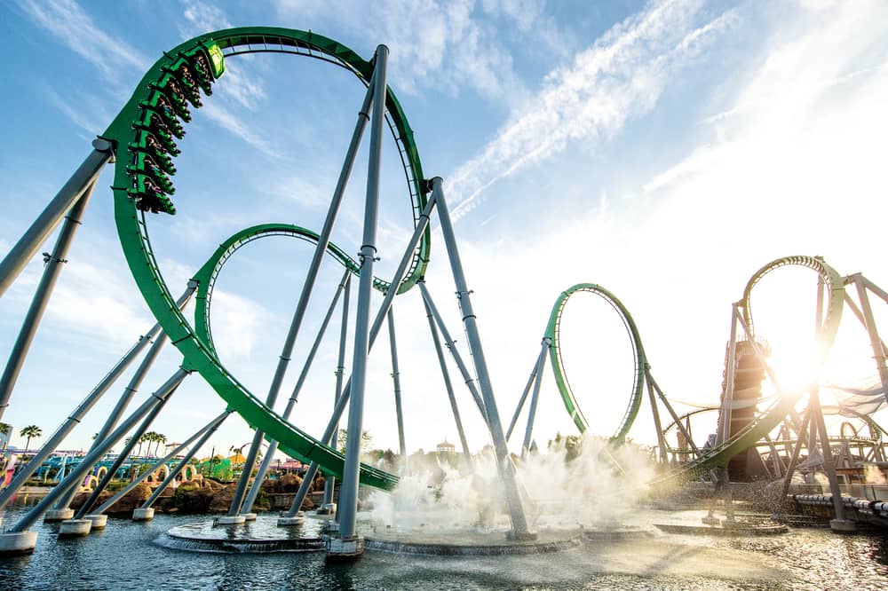 The Incredible Hulk Coaster at Universal Orlando Resort