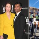 Nicola Thorp’s fiancé actor Nikesh Patel was accosted at the riots in Blackpool over the weekend.