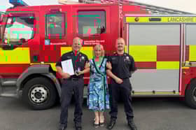 Adrian Willan (left) alongside his wife and son, Mike.