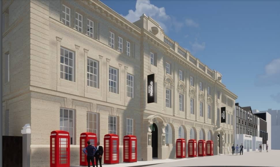 Artist's impressions showing plans for the former Abingdon Street Post Office
