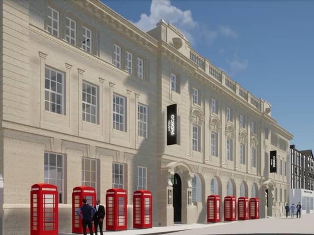 Artist's impressions showing plans for the former Abingdon Street Post Office
