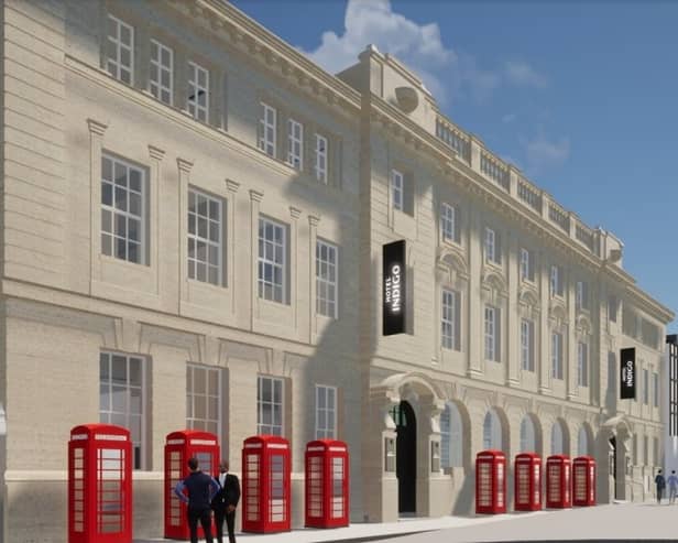 Artist's impressions showing plans for the former Abingdon Street Post Office