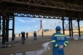 Blackpool Council have confirmed an investigation is underway after a woman fell through a section of Central Pier