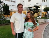 Charlotte Dawson and Matt Sarsfield on holiday in Mallorca in July. Credit: @charlottedawsy on Instagram