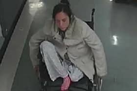Officers want to identify this woman after a robbery at Blackpool North railway station