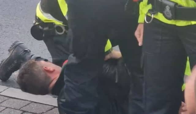 Despite two arrests being made, police have thanked the community for taking a stance against hate at ‘largely peaceful protests’ held across Lancashire last night. 