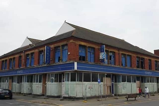 The former Hartes store in Bond Street, South Shore, is among neglected buildings