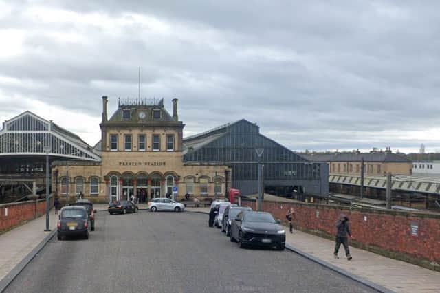 Trains services were suspended between Preston and Blackburn