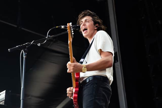 Hockey Dad perform at St Jerome's Laneway Festival on February 08, 2020 in Melbourne, Australia.