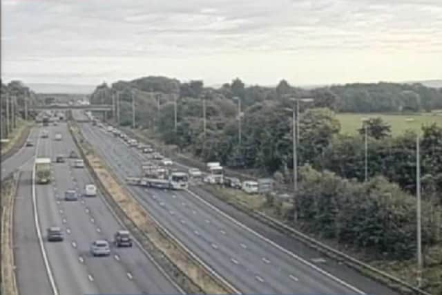 Traffic is being diverted off the M6 southbound and through Standish and Wigan this morning