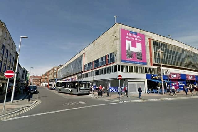 Image shows how the proposed advertising banner would look (picture from blowUp Media)