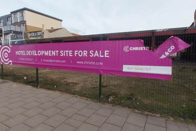 The EasyHotel site on the Promenade