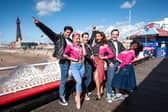 The cast from Grease The Musical at Blackpool's Central Pier
