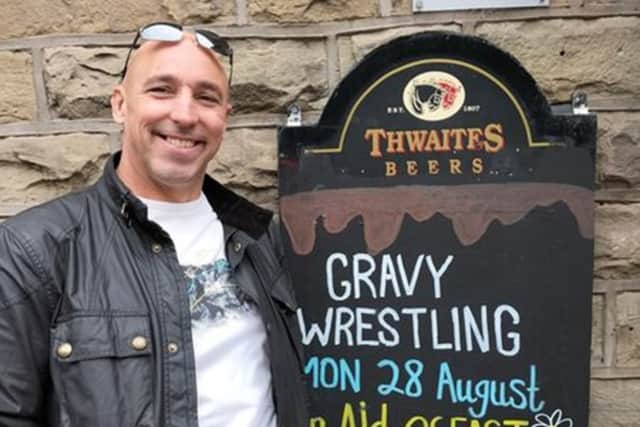 Phil Rowland, who is based in Blackpool, was in attendance at the World Gravy Wrestling Championships last year which prompted him to have a go participating this year