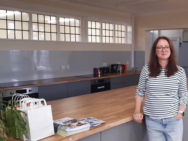 Laura White at the newly refurbished Claremont Park Community Centre