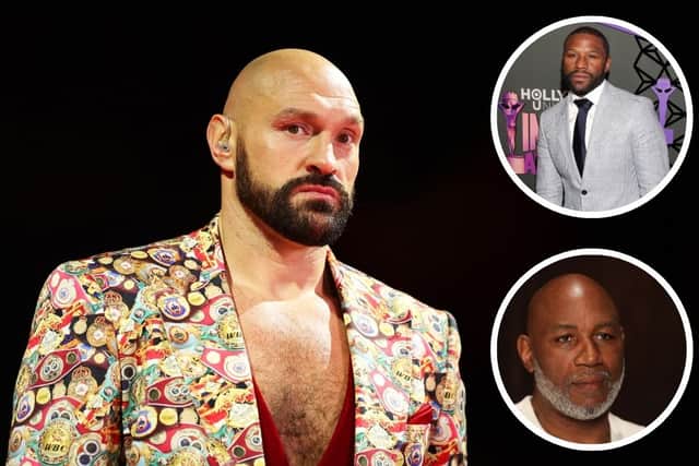 Tyson Fury is hosting an 'Echoes of Elements' dinner and Floyd Mayweather and Lennox Lewis will also feature. Credit: Getty