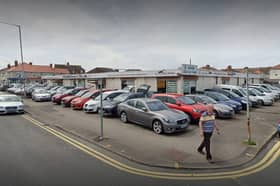 The car sales plot in Bispham Road, Cleveleys.