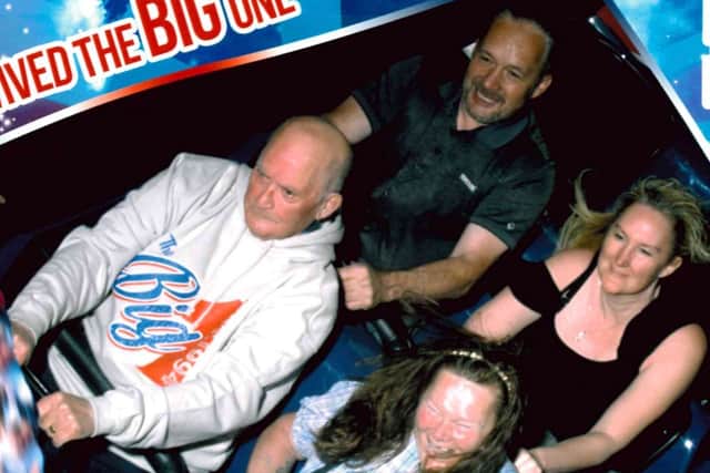 Mr Dalgleish's ride photo from the Big One at Blackpool Pleasure Beach.
