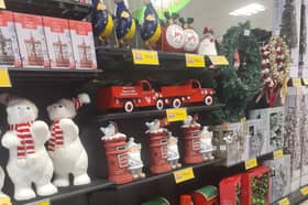 Christmas decorations have already appeared in some stores in Lancashire